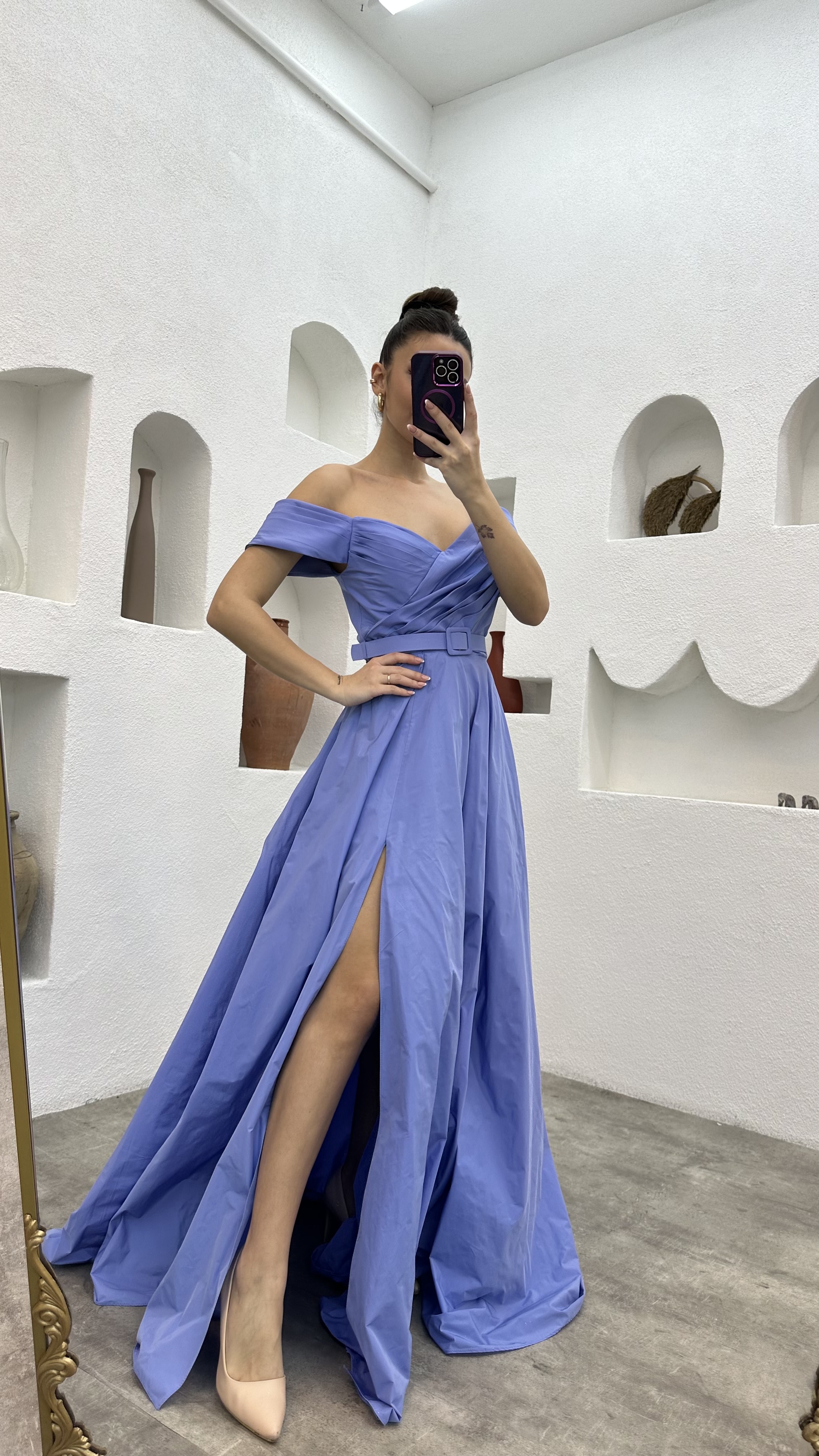 Indigo blue prom outlet dresses