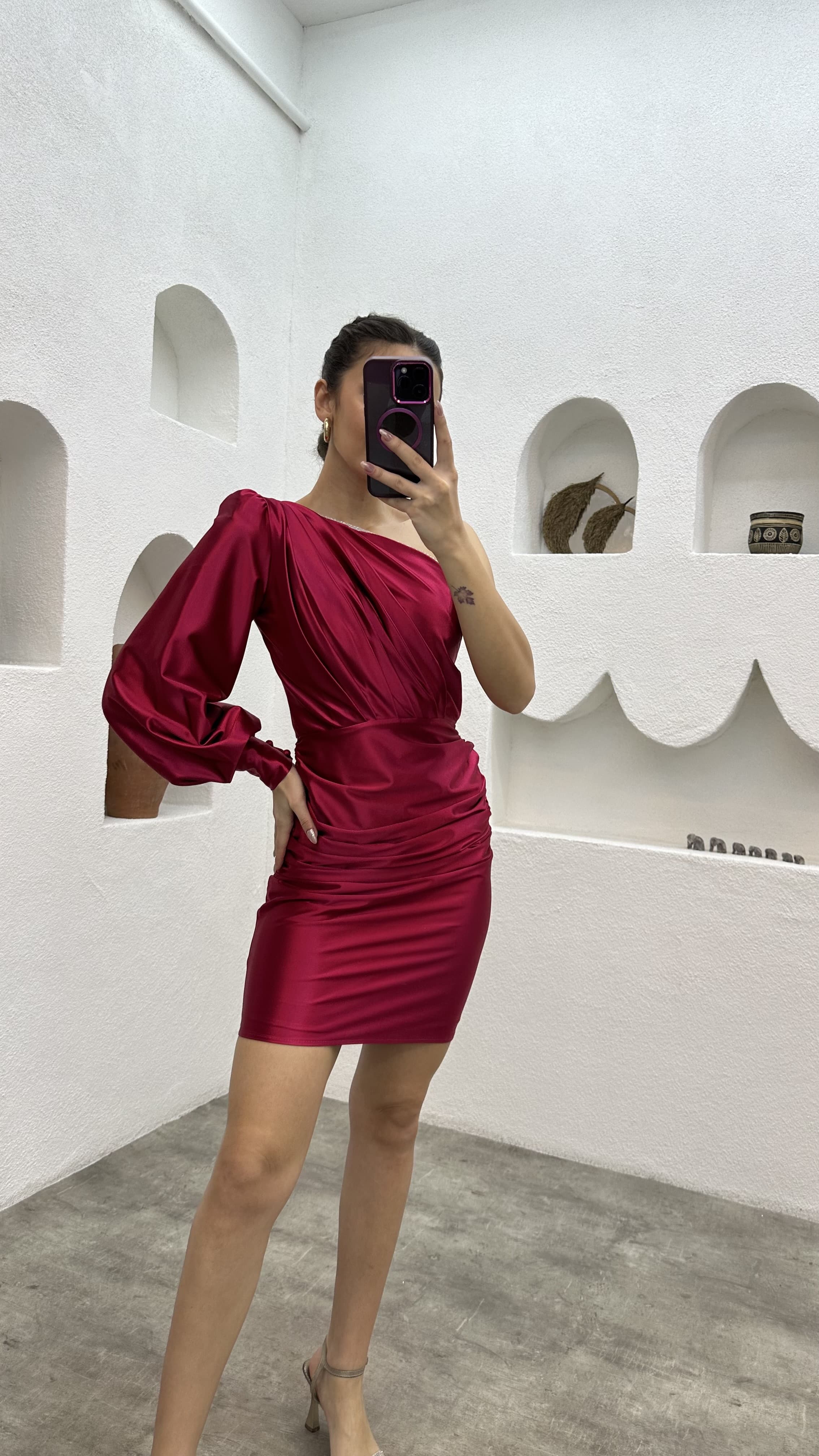 Kookai vangeline shop dress red