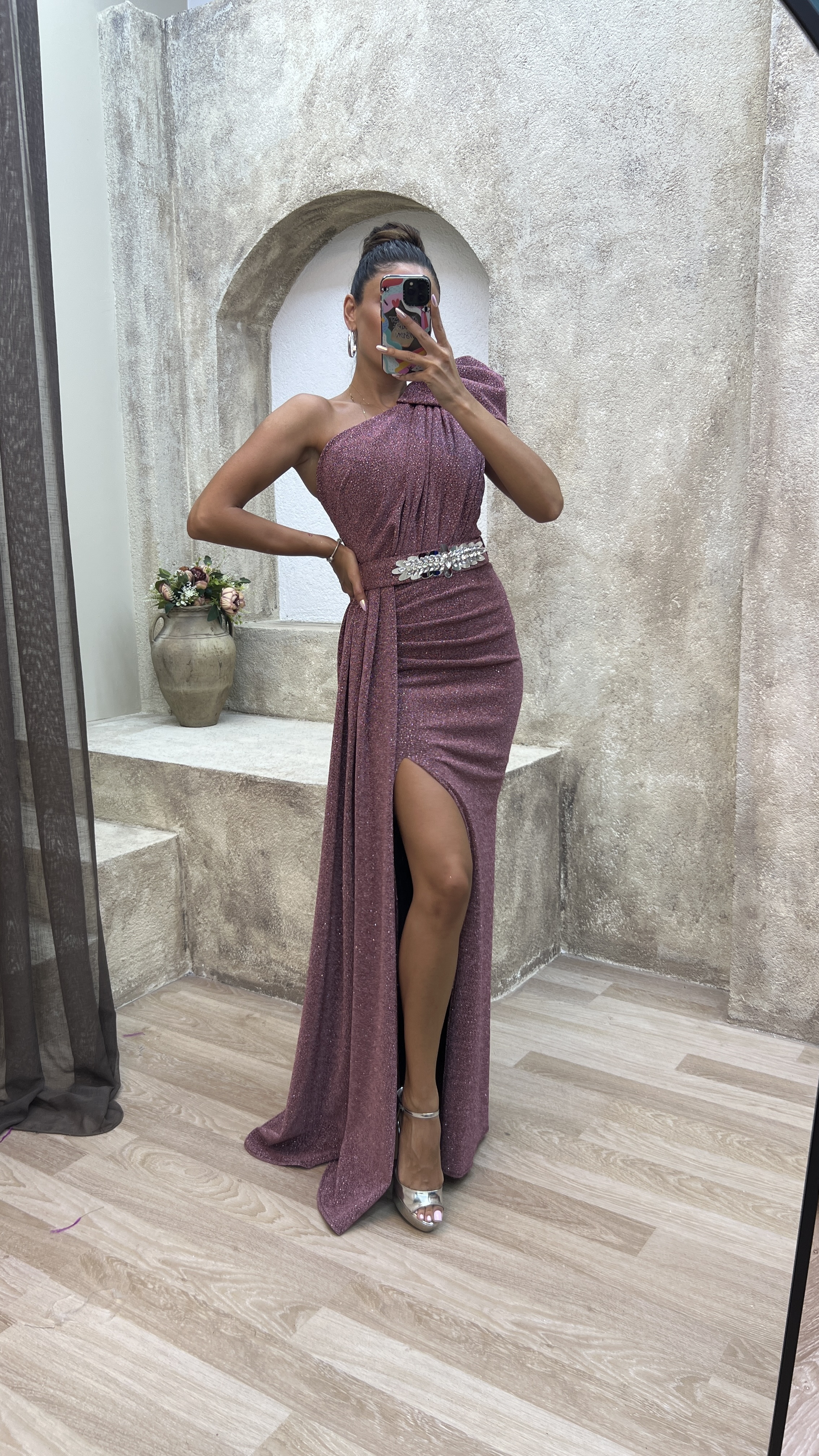 Belted 2024 evening dress