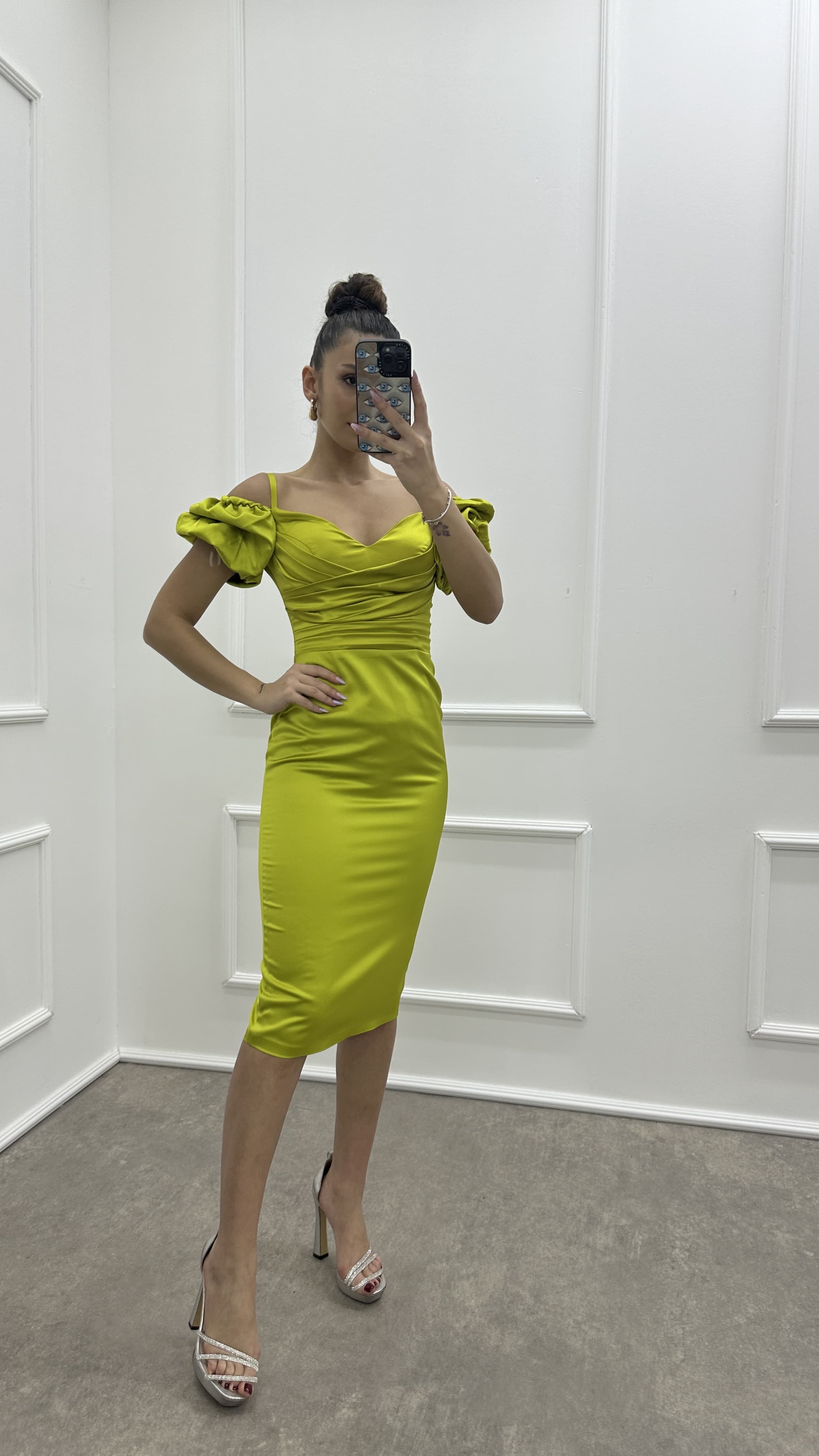 Pencil shop dress yellow