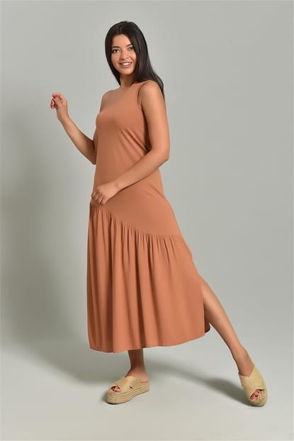 Taba One Shoulder Asymmetrical Skirt Dress