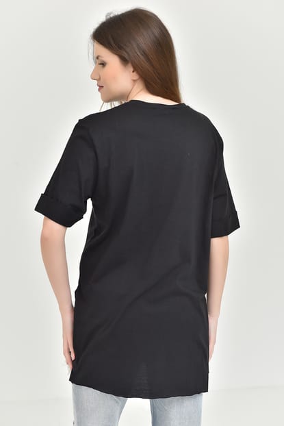 Black Embroidery Embroidered Shirts