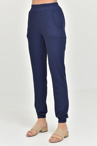 Navy blue salwar kameez trousers pocket
