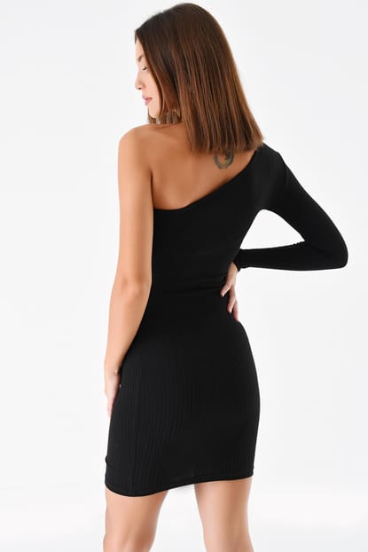 Single Handle Black Camisole Dress