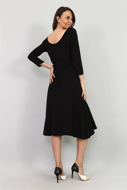 Arched Black Dress Design