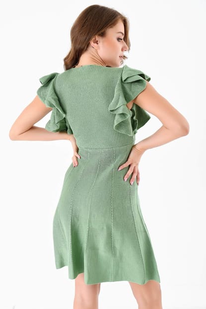 Green Handles Handle Sweater Dress