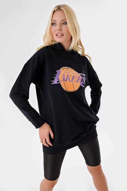Black Lakers Hooded Sweater