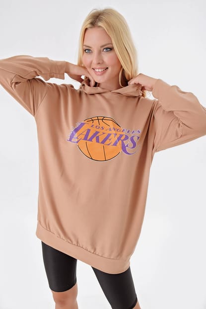 The Lakers Hooded Sweater Beige