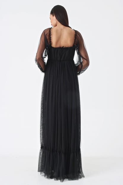 Black Tulle Dress Design