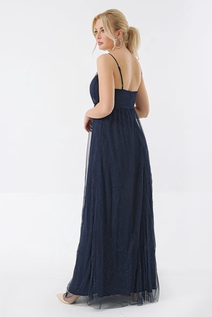 Hanging Rope Navy Sparkle Tulle dress
