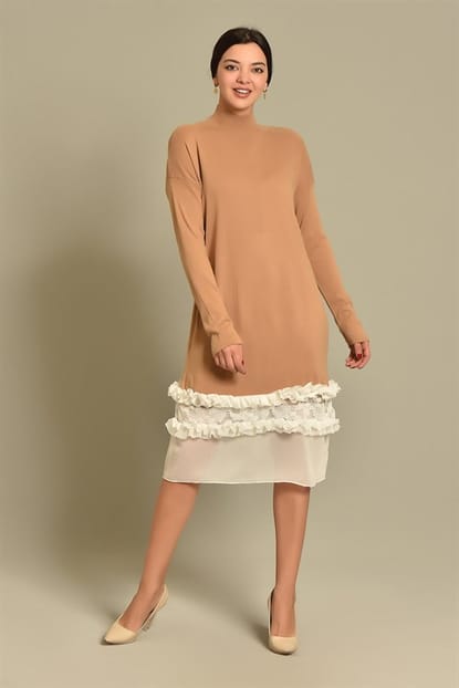 Taba Tulle Skirts Sweater Dress