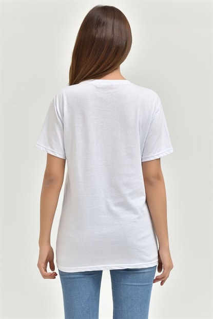 Basic White V-Neck T-Shirts
