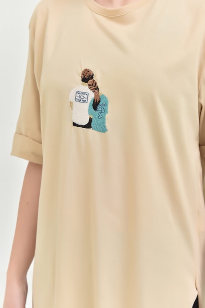 Ecru Embroidered Shirts