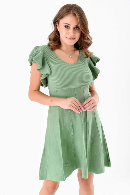 Green Handles Handle Sweater Dress