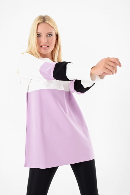 Lila Color Block Sweater Dress