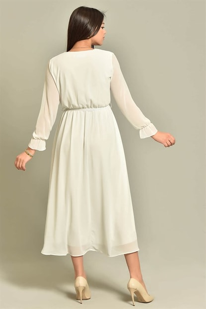 White Chiffon Dress