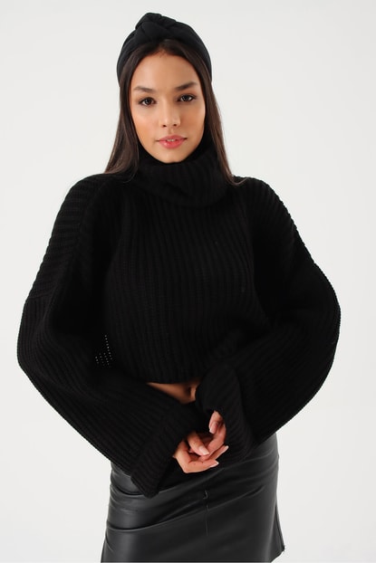 Knitted Sweater Black Sweater