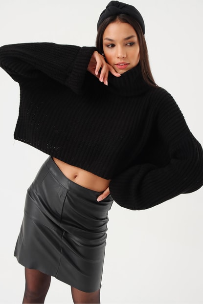 Knitted Sweater Black Sweater
