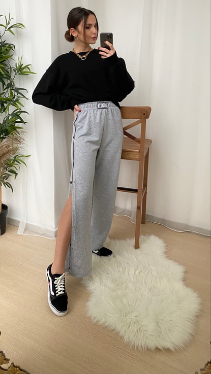 Gray Side of Snap Tracksuit